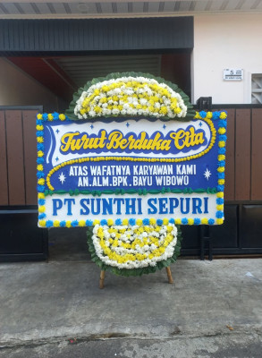 Papan Bunga Duka di Mulusan